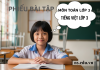 Bộ phiếu bài tập hàng ngày Toán và Tiếng Việt lớp 3 (sách Kết nối tri thức) – File Word