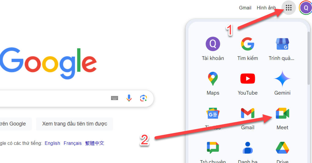 tao cuoc hop google meet 0