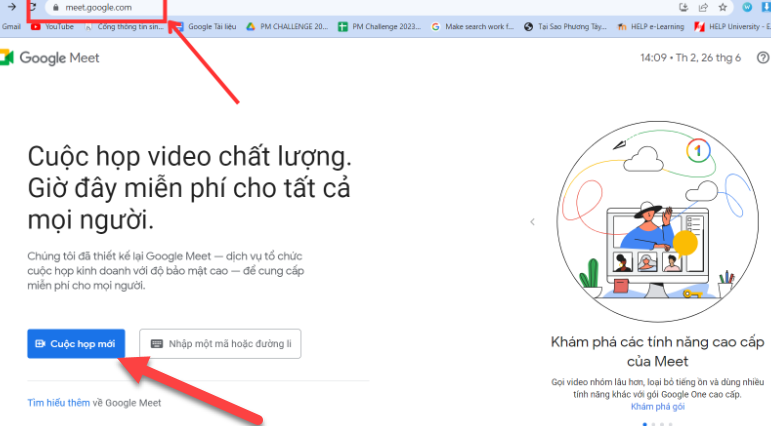 tao cuoc hop google meet 1