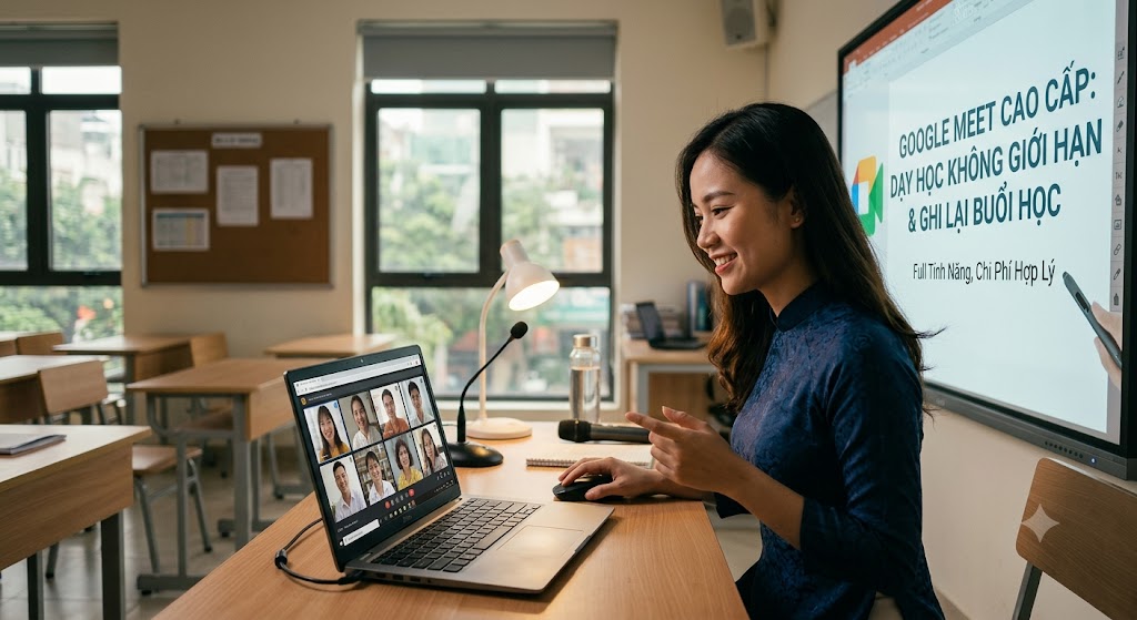 Hướng Dẫn Nâng Cấp Google Meet Cao Cấp: Dạy Học Online Không Giới Hạn Thời Gian
